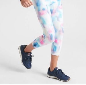 Athleta girl printed chit chat capri size 12
